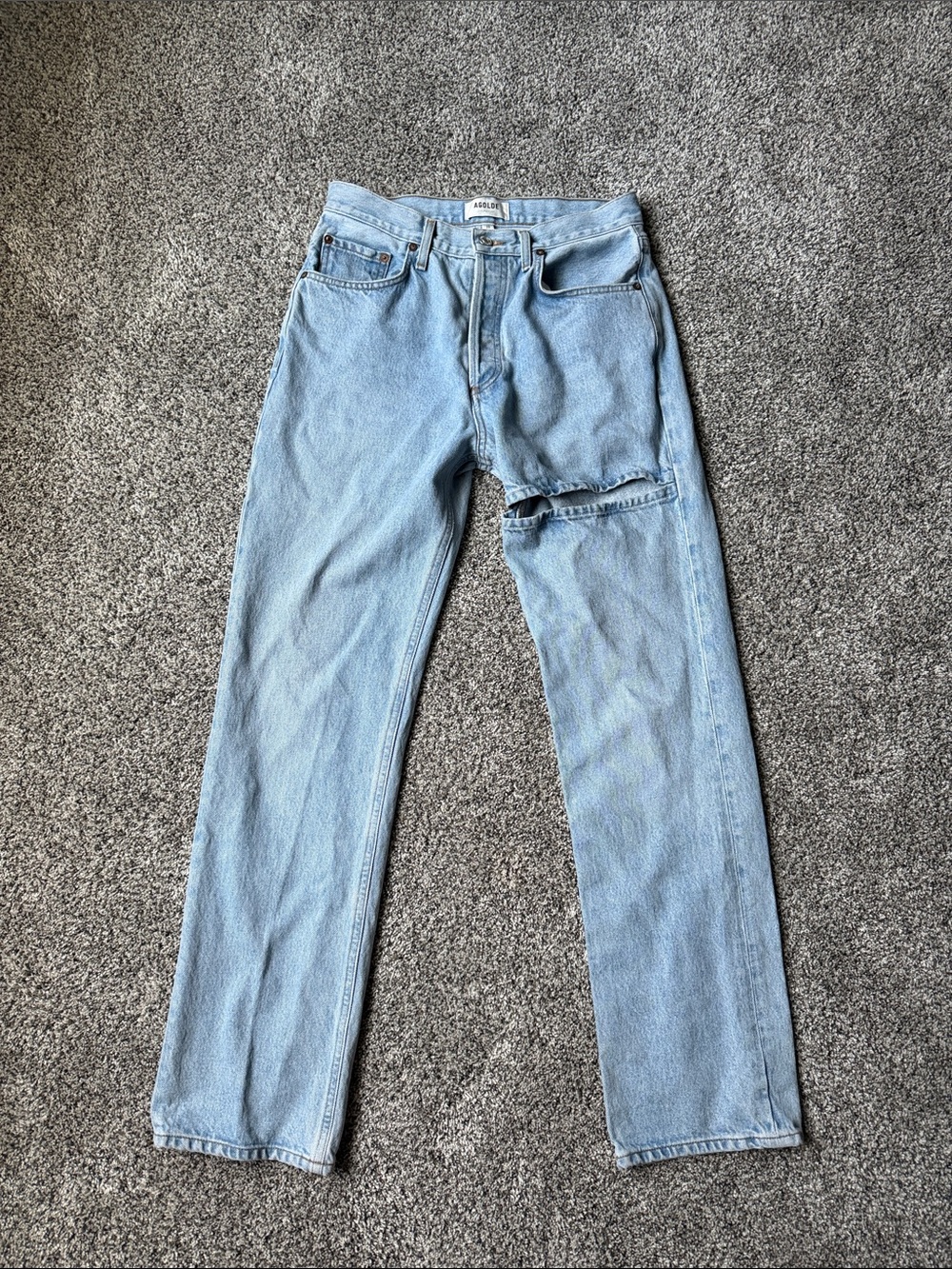 Agolde Light Blue Lana slice jeans